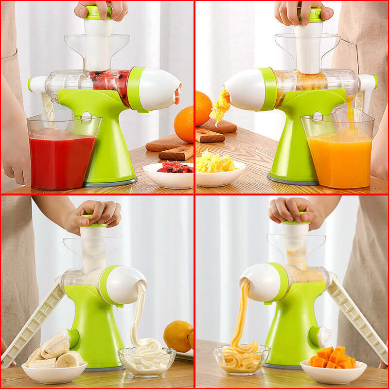 Manual Juicer, Small Household Juicer, Squeeze Lemon Orange Juice, Hand-Cranked Juice, Squeeze Deep-Fried Juice Artifact