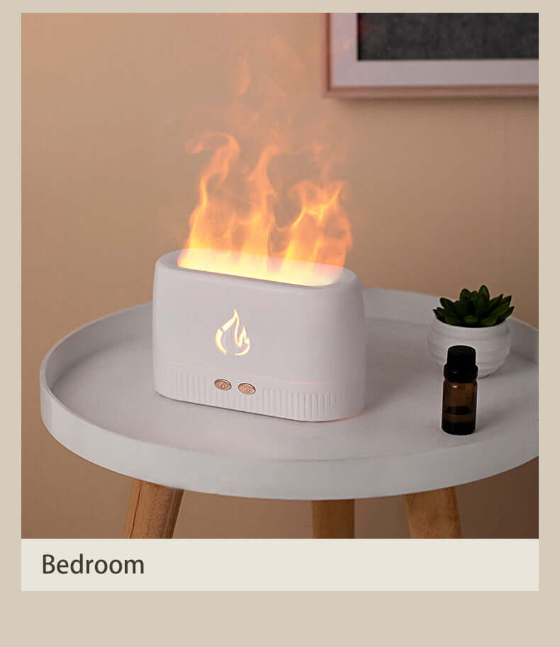 Flame Humidifier Aroma Diffusers Machine Home Bedroom