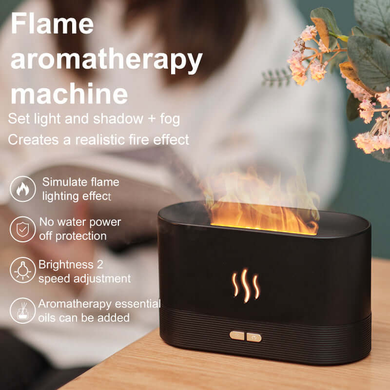 Fire Flame Humidifier Aroma Diffuser Air