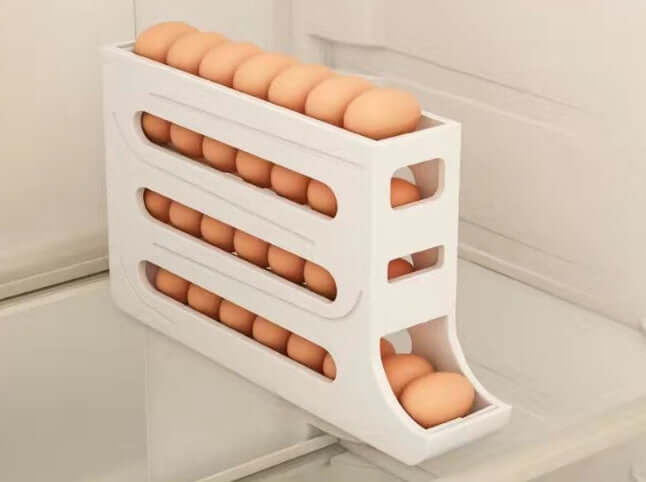 Refrigerator 4-Layer Automatic Egg Roller Sliding Egg Tray