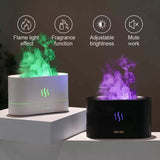 2022 Best Selling USB Ultrasonic Flame Humidifier Led RGB Colorful Essential Oil Fire Flame Aroma Diffuser