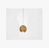 Nordic wooden ball chandelier hanging lamp for living room and dining room decor.