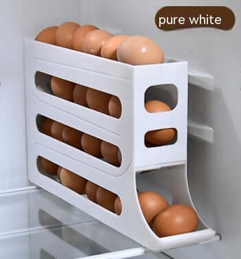 Refrigerator 4-Layer Automatic Egg Roller Sliding Egg Tray