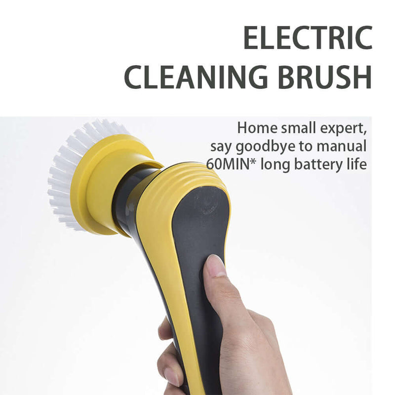 Cleaning Brush Bathroom Floor Electric Cleaning Brush  Wireless Adjustable Brush